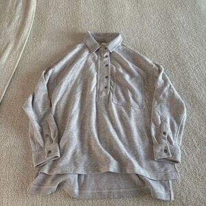 Aerie Gray Long Sleeve Shirt